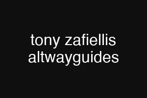 tony zafiellis altwayguides