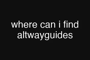 where can i find altwayguides